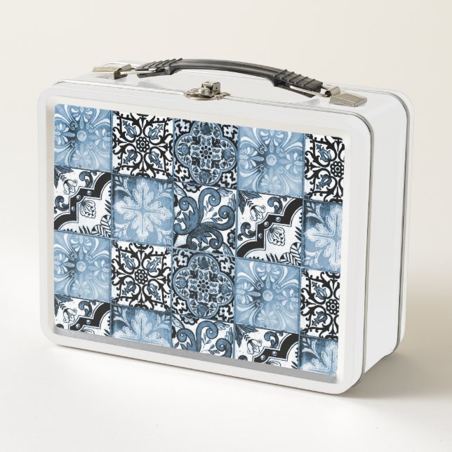 Ocean Tile Metal Lunch Box (Front)
