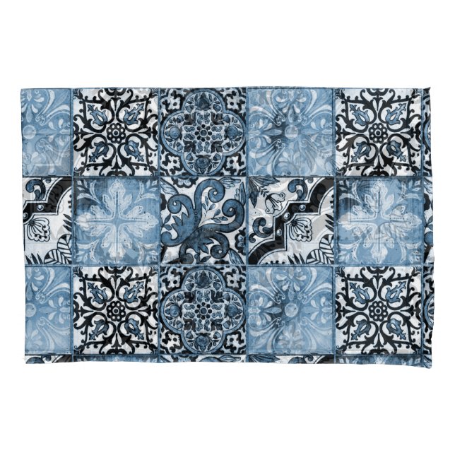 Ocean Tile Pillow Case (Front)