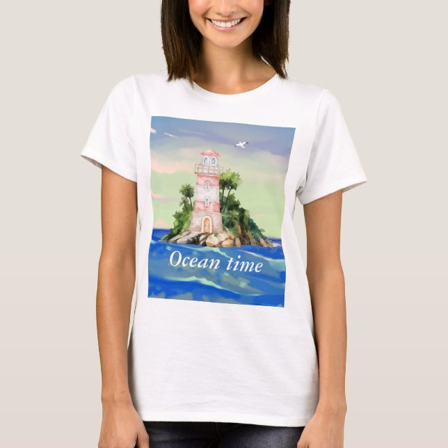 ocean time , (editable ) T-Shirt (Front)