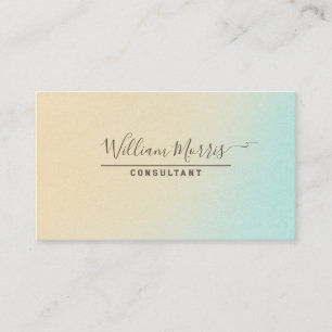 Ocean Tone Minimalist QR Code Professional Business Card