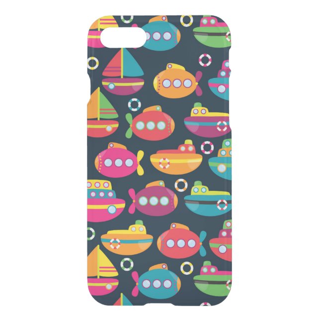 Ocean Transportation Pattern Uncommon iPhone Case (Back)