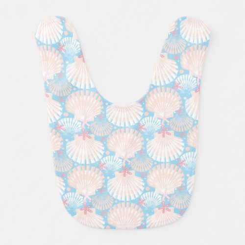 Ocean Treasure Sky blue Baby Bib