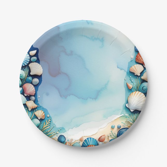 Ocean Treasures Paper Plates (Front)