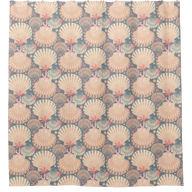 Ocean Treasures soft and pretty  Shower Curtain (Front)