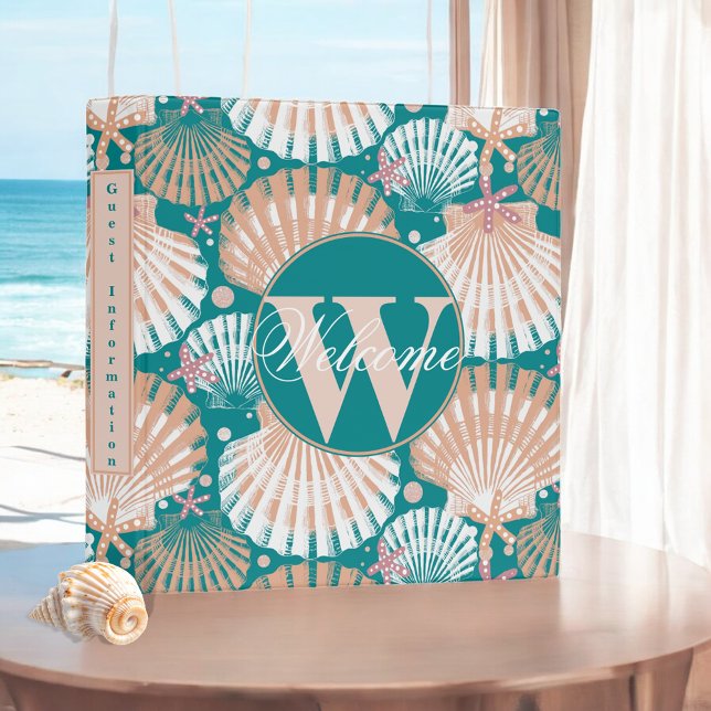 Ocean Treasures teal 3 Ring Binder (Creator Uploaded)