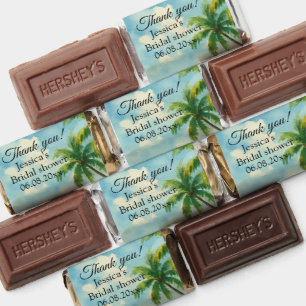 Ocean Tropical Island Beach Bridal Shower Hershey's Miniatures