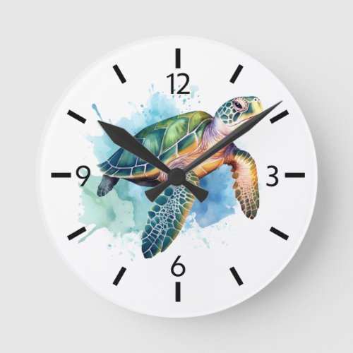 Ocean Turtle Wall Clock