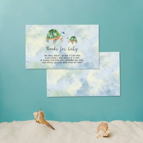 Ocean Turtles _ books for baby ticket Enclosure Card