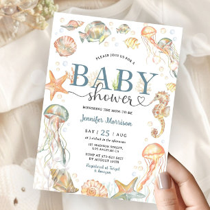 Ocean Under The Sea Baby Shower Gender Neutral  Invitation
