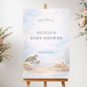 Ocean Under the Sea Baby Shower Welcome Sign