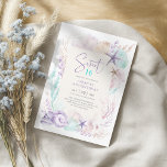 Ocean Under the Sea Mermaid Sweet 16 Birthday Invitation<br><div class="desc">Delve into the ethereal world of the ocean as you invite your loved ones to celebrate this special occasion. The hand-painted watercolor illustrations of corals, sea shells, and starfish evoke a sense of tranquility and natural charm, creating a dreamy atmosphere for the Sweet 16 celebration. The soft pastel turquoise and...</div>
