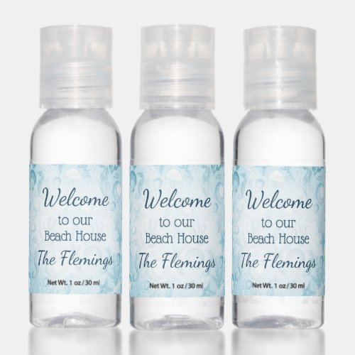 Ocean Underwater Sea Life Coastal Favors Hand Sanitizer