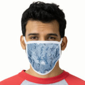 Ocean Underwater Sea Life Face Mask (Worn Him)