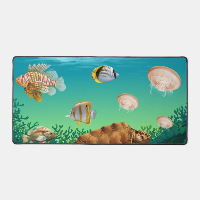 Ocean Vibes Desk Mat (Front)