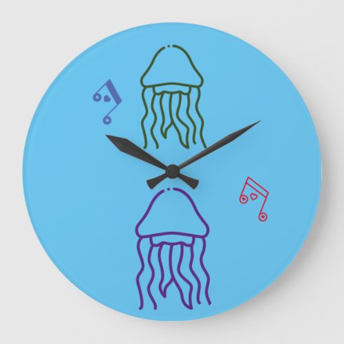 ocean vibes  large clock