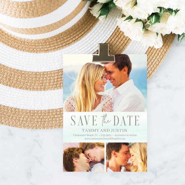 Ocean Vibes Save The Date Card