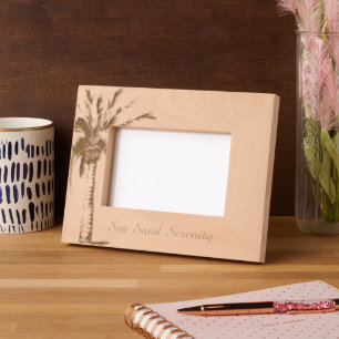 Ocean View Beach Serenity Engraved Frames