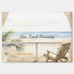 Ocean View Beach Serenity Magnet