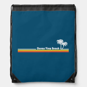 Ocean View Beach, Virginia Drawstring Bag