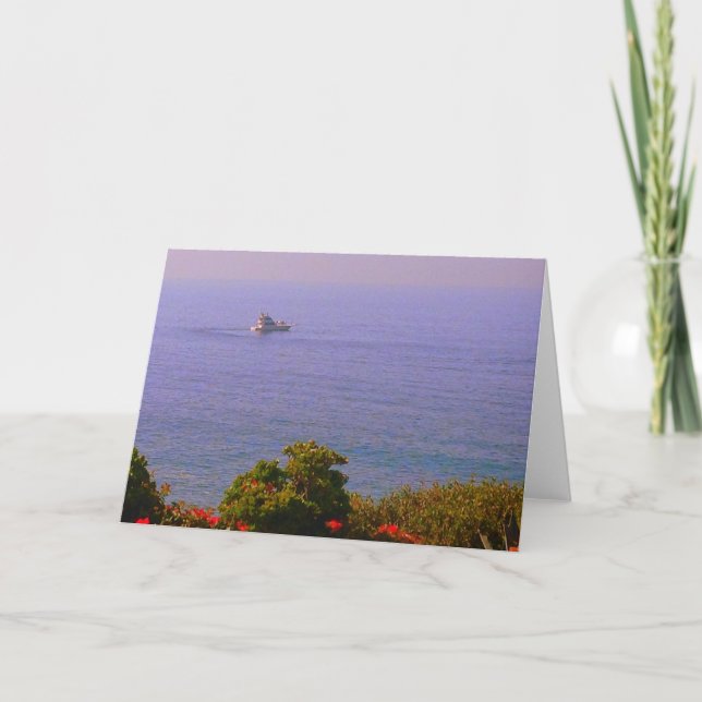 Ocean View Greeting Card - Blank inside (Front)