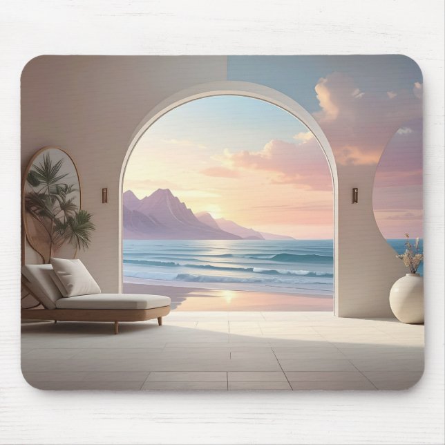 Ocean View Luxury Room Mouse Pad (Front)