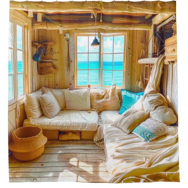 Ocean View Shower Curtain (Front)