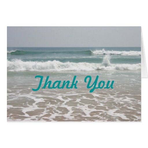 Ocean View Thank You Card | Zazzle