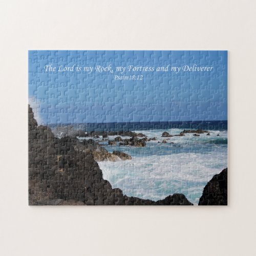 Ocean View with Scripture Jigsaw Puzzle