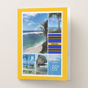 Ocean Views of Barbados Pocket Folder