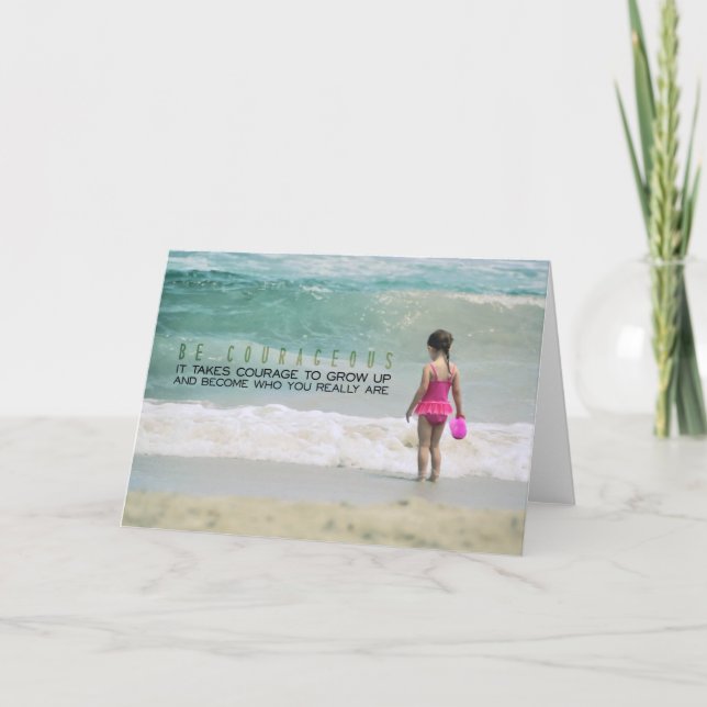 OCEAN WADING Greeting Card (Front)