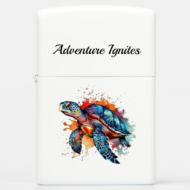 Ocean Wanderer, custom Zippo Lighter (Front)