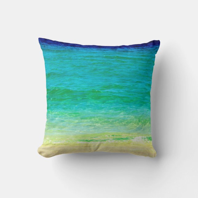 Ocean Water Aqua Pillow (Front)