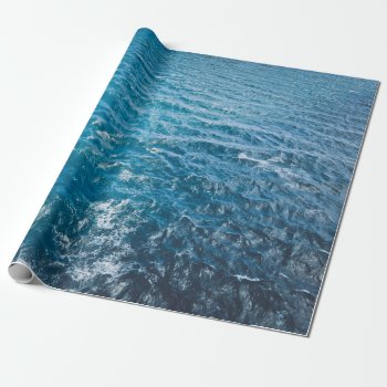 Ocean Water Background Wrapping Paper by bbourdages at Zazzle