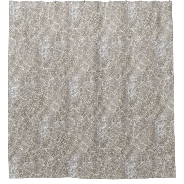Ocean water on beach sand shower curtain (Front)