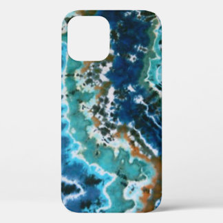 Ocean Water Reflection Lines Tie Dyes iPhone 12 Case