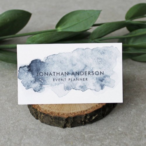  Ocean Watercolor Abstract Professional  Business Card