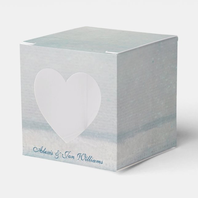 ocean watercolor favor boxes (Front Side)