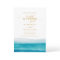 Ocean Watercolor Gold Script Beach Wedding