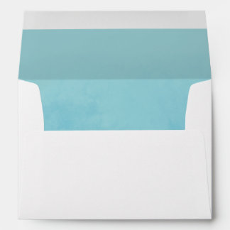 Ocean Watercolor Lined Envelope