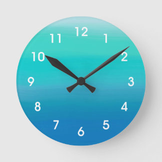 Ocean Watercolors Wall Clock