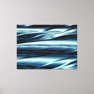 ocean waters wrapped canvas print