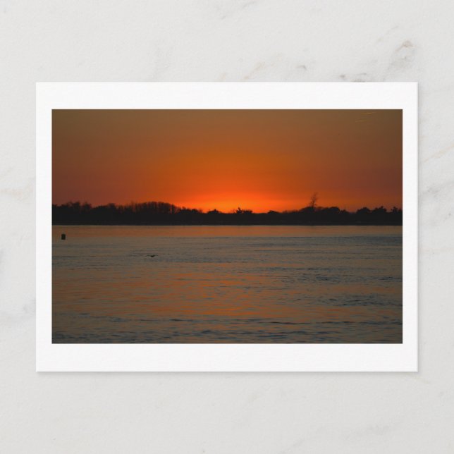 Ocean Waterscape Sunset Postcard (Front)