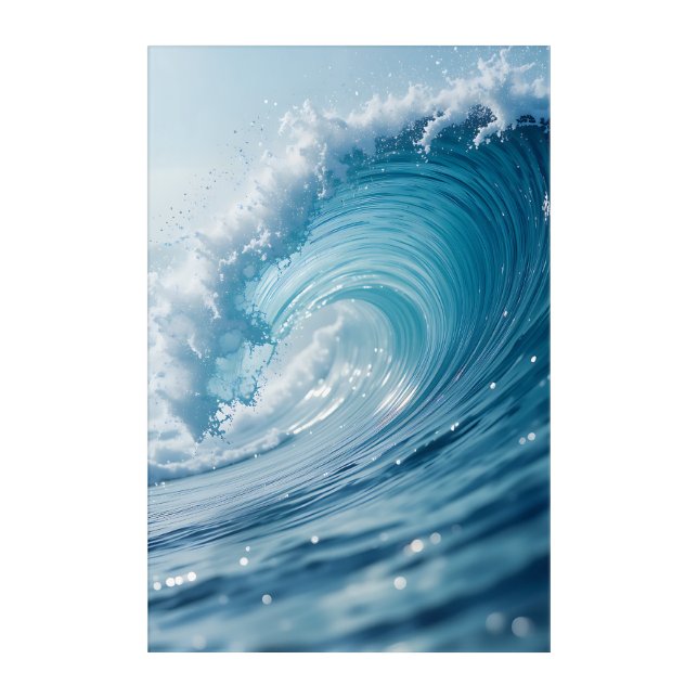 Ocean Wave Acrylic Print (Front)