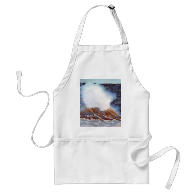 Ocean Wave Adult Apron (Front)