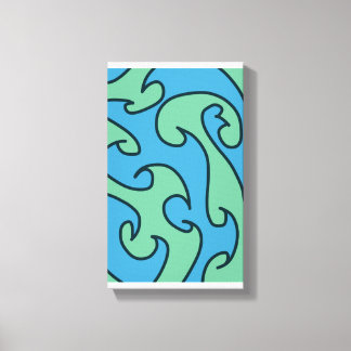 Ocean wave art canvas print