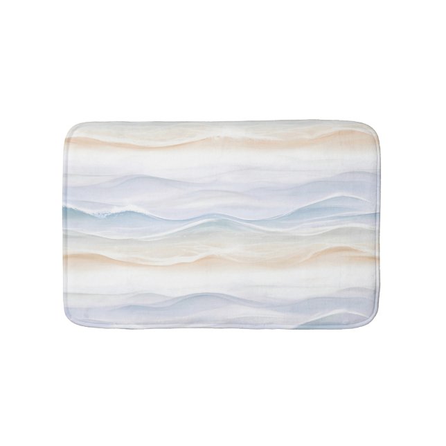 Ocean Wave Beach Design 365 Bath Mat (Front)