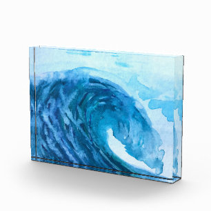 Ocean Wave Beach Surfing Sea Water Sport Acrylic A Award