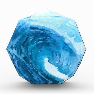 Ocean Wave Beach Surfing Sea Water Sport Acrylic Award