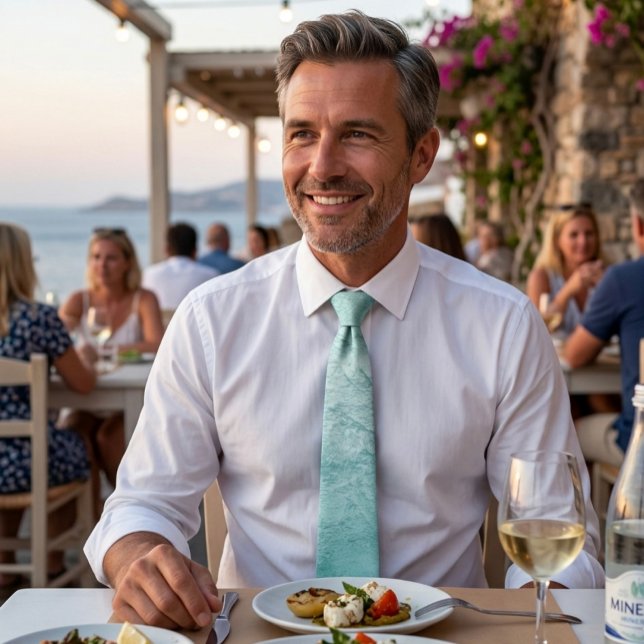 Ocean wave breeze neck tie (Creator Uploaded)