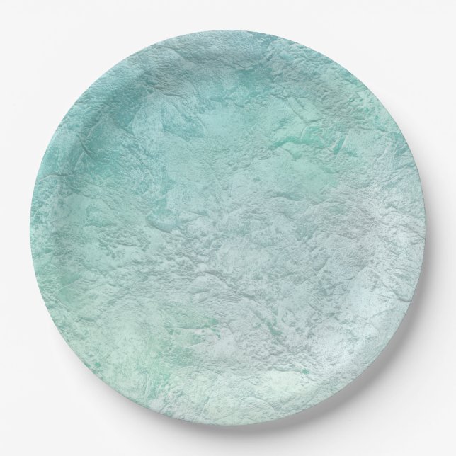 Ocean wave breeze paper plates (Front)